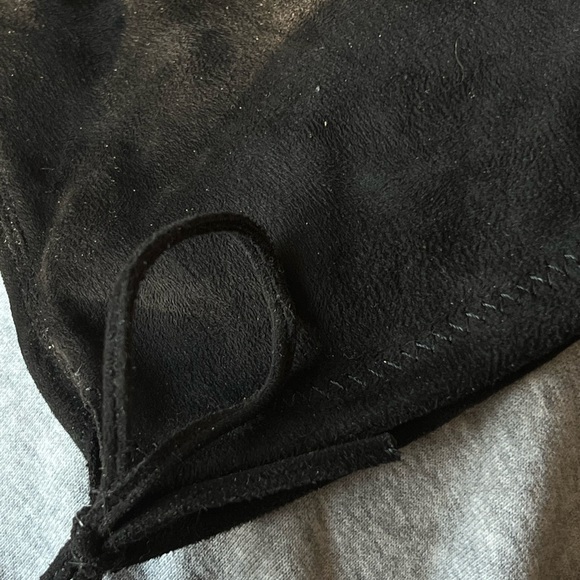 Black suede knee high boots - Picture 2 of 2